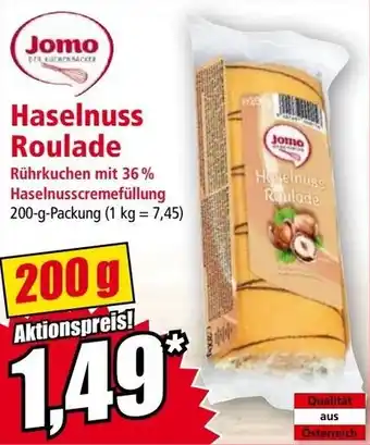 Norma Haselnuss Roulade Angebot