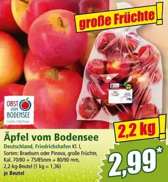 Norma Äpfel vom Bodensee Angebot