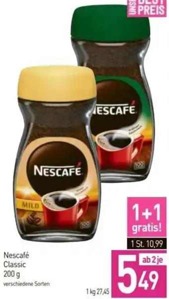 Sutterlüty Nescafé Classic 200 g Angebot