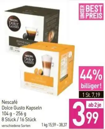 Sutterlüty Nescafé Dolce Gusto Kapseln 104g-256g Angebot