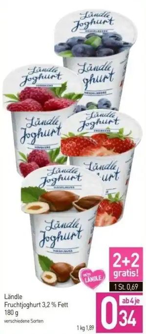 Sutterlüty Ländle Fruchtjoghurt 3,2 % Fett 180g Angebot