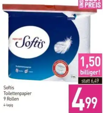 Sutterlüty Softis Toilettenpapier 9 Rollen Angebot