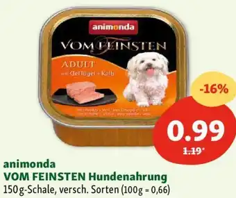 Fressnapf animonda VOM FEINSTEN Hundenahrung Angebot