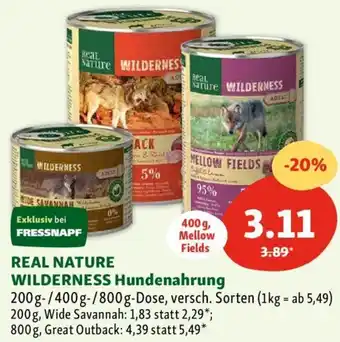 Fressnapf REAL NATURE WILDERNESS Hundenahrung Angebot