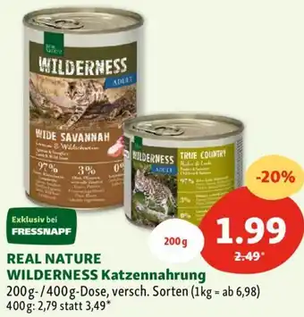 Fressnapf REAL NATURE WILDERNESS Katzennahrung Angebot