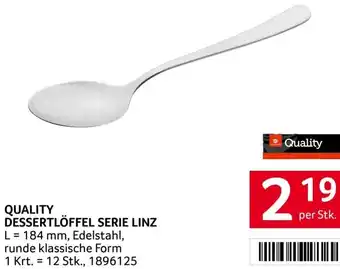 Transgourmet QUALITY DESSERTLÖFFEL SERIE LINZ Angebot