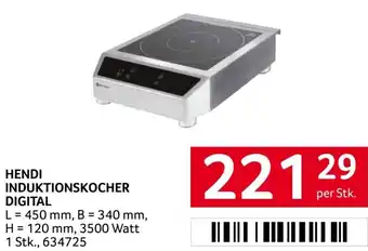 Transgourmet HENDI INDUKTIONSKOCHER DIGITAL Angebot