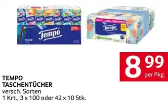 Transgourmet TEMPO TASCHENTÜCHER Angebot