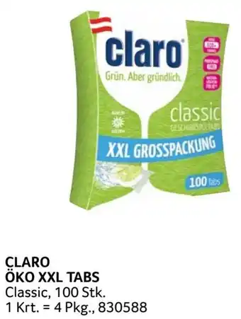 Transgourmet CLARO ÖKO XXL TABS Angebot