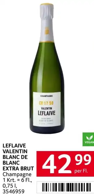 Transgourmet LEFLAIVE VALENTIN BLANC DE BLANC EXTRA BRUT Angebot