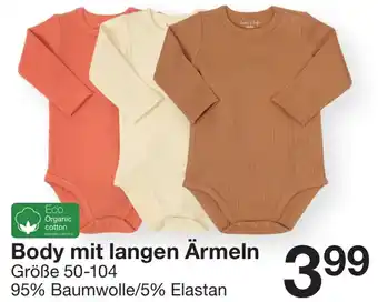 Zeeman Body mit langen Ärmeln Angebot