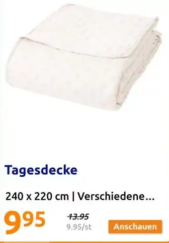 Action Tagesdecke 240 x 220 cm Angebot