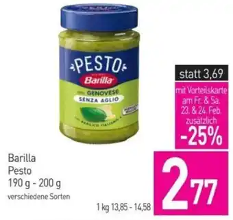 Sutterlüty Barilla Pesto 190 g - 200 g Angebot