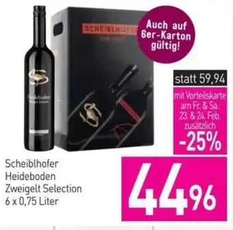 Sutterlüty Scheiblhofer Heideboden Zweigelt Selection 6 x 0.75 Liter Angebot