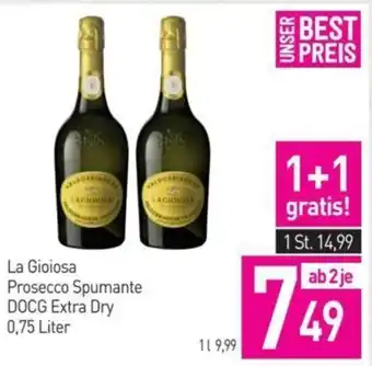 Sutterlüty La Gioiosa Prosecco Spumante DOCG Extra Dry 0.75 Liter Angebot
