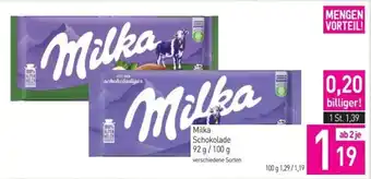 Sutterlüty Milka Schokolade 92 g/100 g Angebot