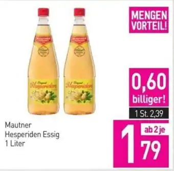Sutterlüty Mautner Hesperiden Essig 1 Liter Angebot