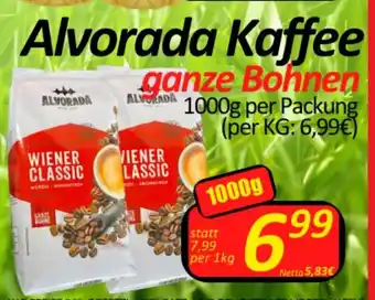 Wurstico Alvorada Kaffee 1000g Angebot