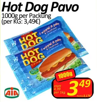 Wurstico Hot Dog Pavo 1000g Angebot