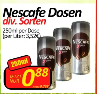 Wurstico Nescafe Dosen 250ml Angebot