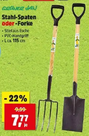 Thomas Philipps Stahl-Spaten oder-Forke 115cm Angebot