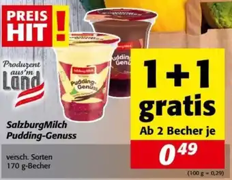 Nah&Frisch SalzburgMilch Pudding-Genuss 170g Angebot