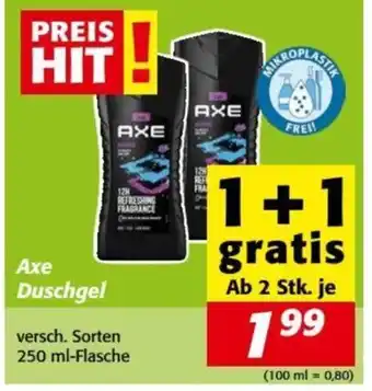 Nah&Frisch Axe Duschgel 250ml Angebot