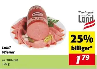 Nah&Frisch Loidl Wiener 100g Angebot