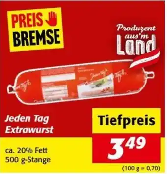 Nah&Frisch Jeden Tag Extrawurst 500g Angebot