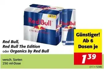 Nah&Frisch Red Bull, Red Bull The Edition oder Organics by Red Bull 250ml Angebot