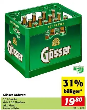 Nah&Frisch Gösser Märzen 0.5L Angebot