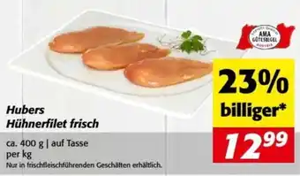 Nah&Frisch Hubers Hühnerfilet frisch 400g Angebot