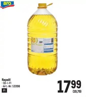 Metro Rapsöl . 10L Angebot