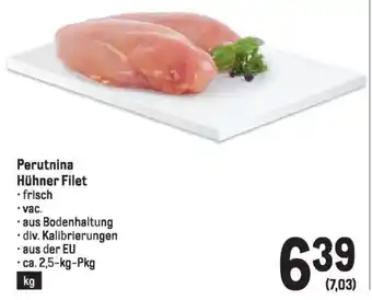 Metro Perutnina Hühner Filet 2.5kg Angebot