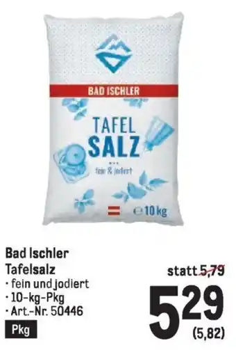 Metro Bad Ischler Tafelsalz 10kg Angebot