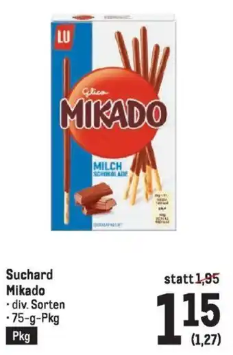 Metro Suchard Mikado 75g Angebot