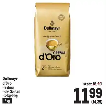 Metro Dallmayr d'Oro 1kg Angebot