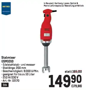 Metro Stabmixer GSM1010 Angebot