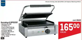 Metro Kontaktgrill GPG1202 Angebot