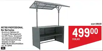 Metro METRO PROFESSIONAL Bar Barbados Angebot