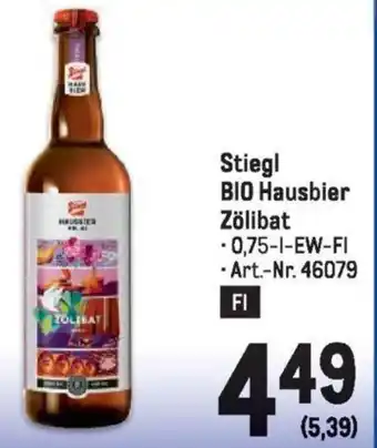 Metro Stiegl BIO Hausbier Zölibat 0.75L Angebot