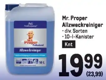 Metro Mr. Proper Allzweckreiniger 10L Angebot