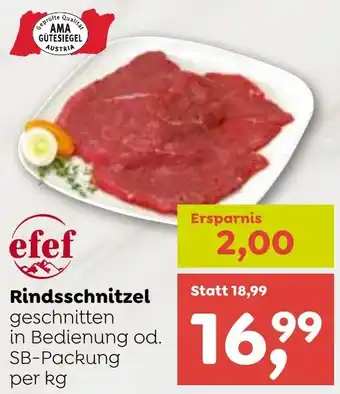 ADEG Rindsschnitzel per kg Angebot