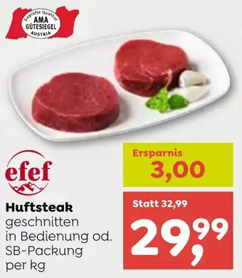 ADEG Huftsteak per kg Angebot