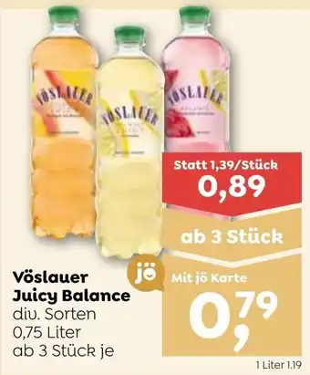 ADEG Vöslauer Juicy Balance div. Sorten 0.75 Liter Angebot