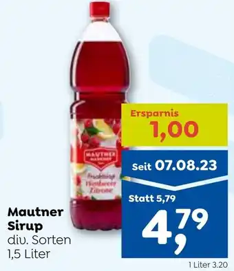 ADEG Mautner Sirup div. Sorten 1.5 Liter Angebot