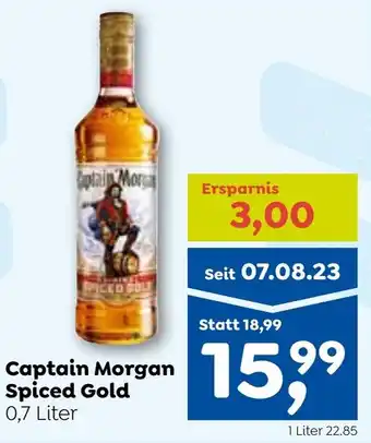 ADEG Captain Morgan Spiced Gold 0.7 Liter Angebot