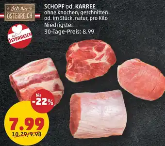 PENNY SCHOPF od. KARREE per kilo Angebot