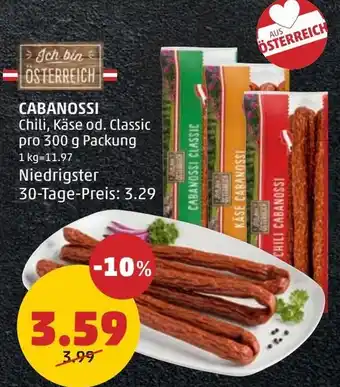 PENNY CABANOSSI 300g Angebot