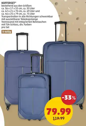 PENNY KOFFERSET 3-teilig Angebot